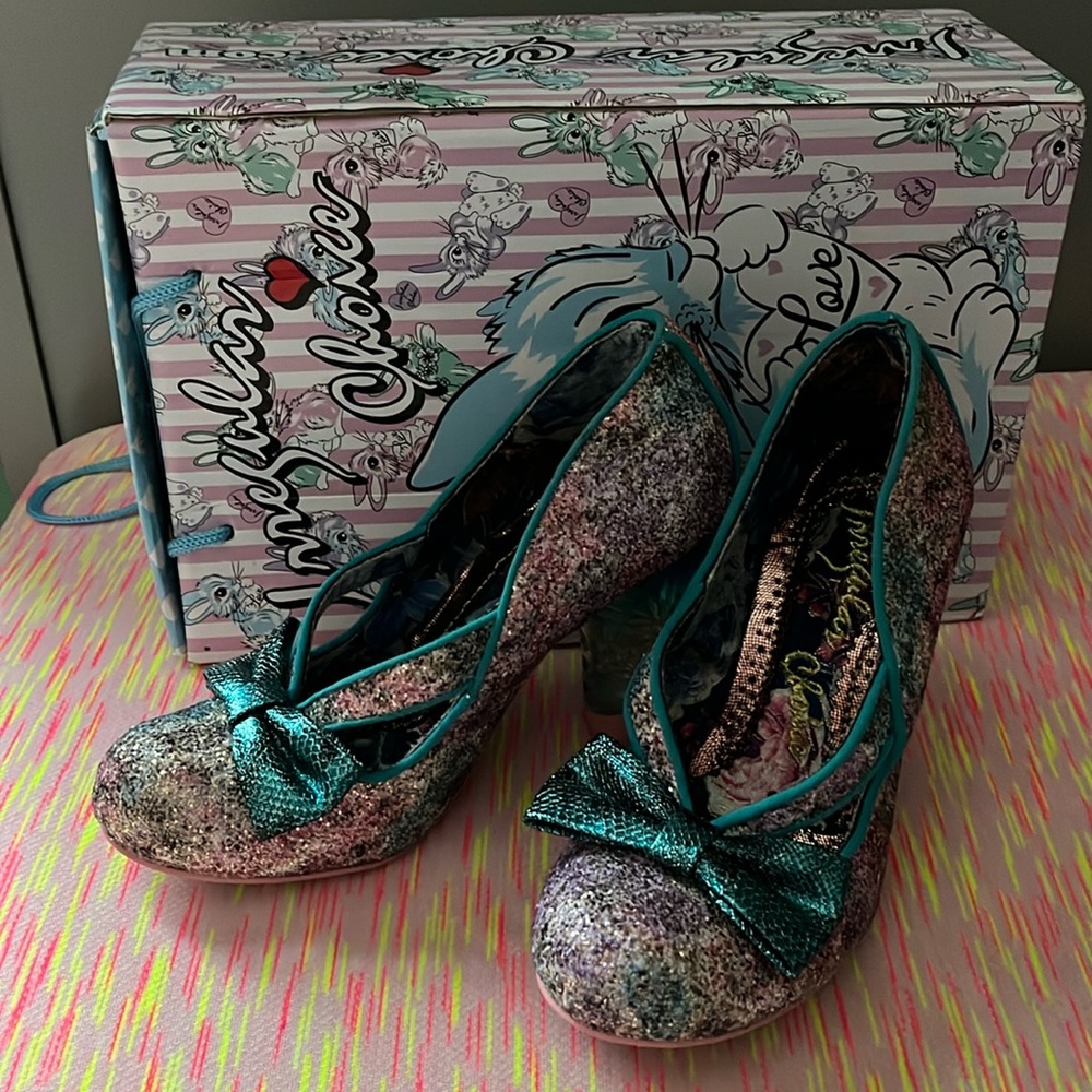 Irregular choice glitter shoes